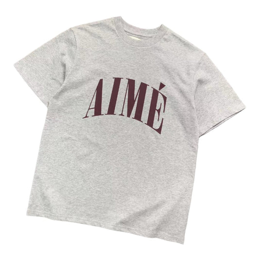 ＡＩＭ ＬＮ ＤＯＲ SLUB TEE GREY