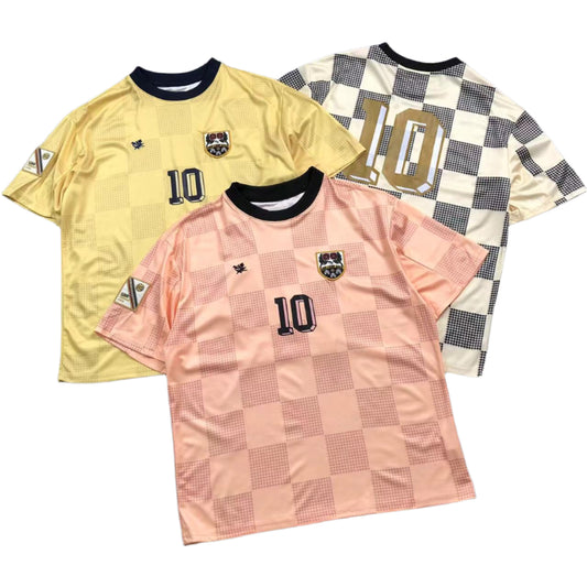 ＡＩＭ ＬＮ ＤＯＲ TEAM SOCCER JERSEY WHITE/YELLOW/PINK