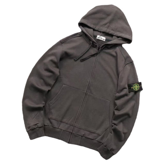 ＳＴＮＥ ＩＳＬＮＤ ZIP HOODIE STEEL GREY