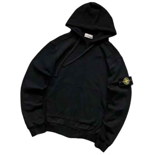 ＳＴＮＥ ＩＳＬＮＤ ZIP HOODIE BLACK