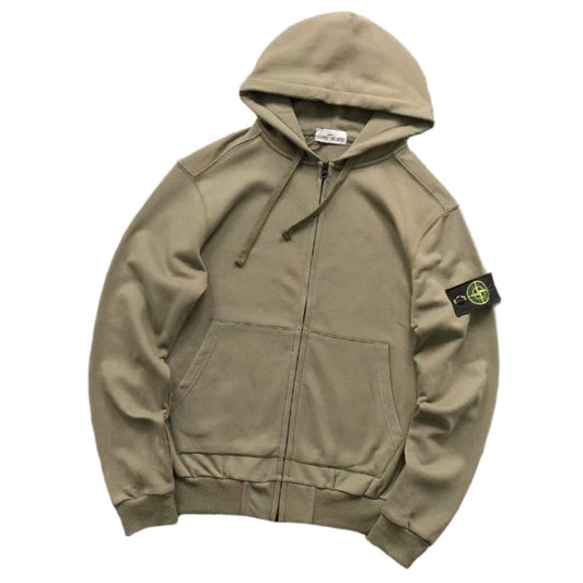ＳＴＮＥ ＩＳＬＮＤ ZIP HOODIE MILITARY GREEN